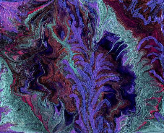 Purple Teal Panel